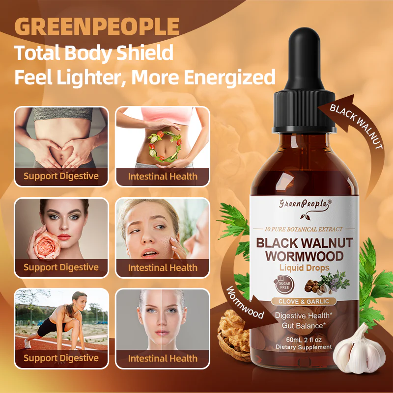 GreenPeople Black Walnut & Wormwood Tincture with Oregano, Garlic & Berberine – Liposomal Herbal Drops for Digestive Cleanse & Gut Balance (98% Absorption) - Image 4