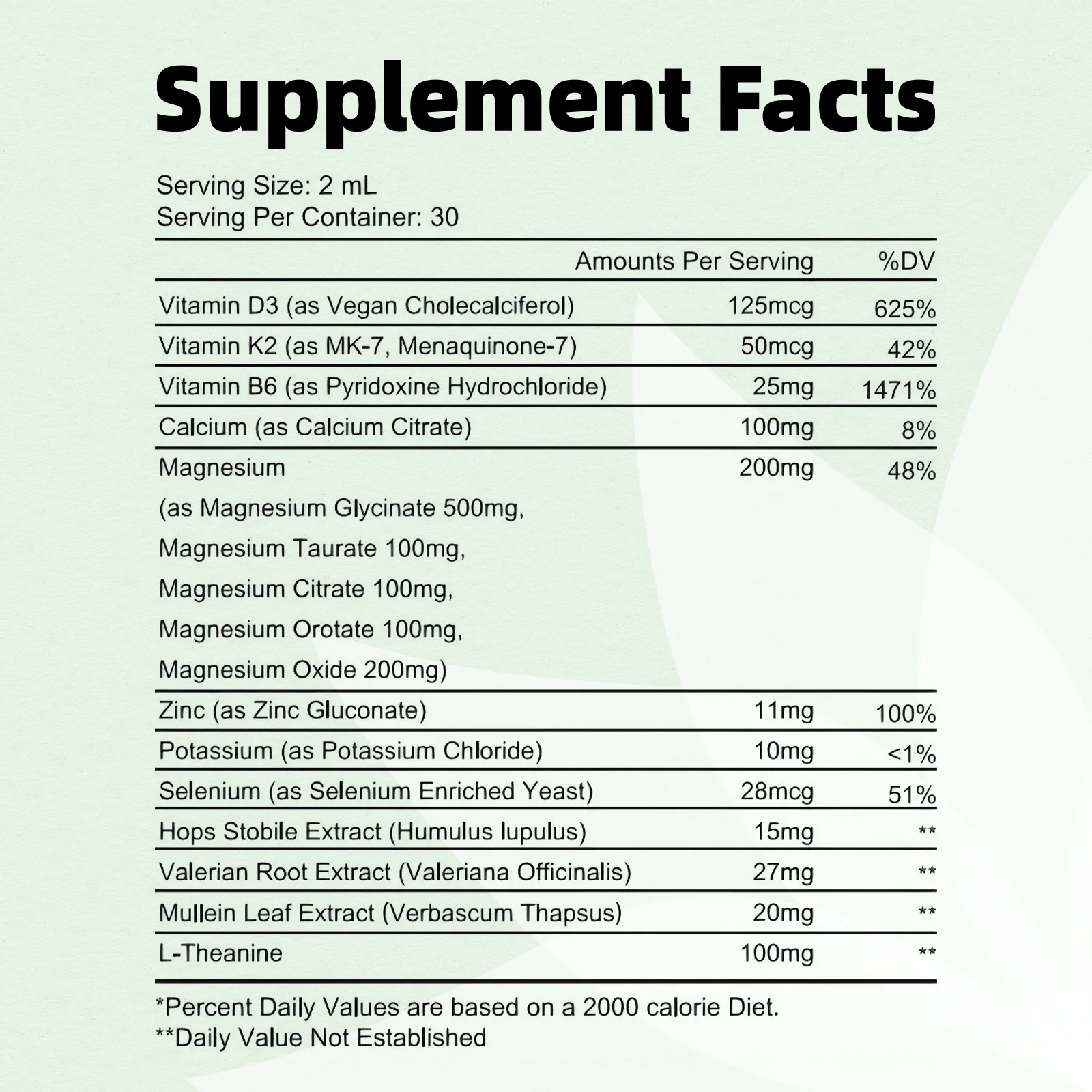 GreenPeople Magnesium Glycinate Liquid Drops – 1000mg Liquid Magnesium Complex with D3, K2 & B6 – Sugar-Free Grape Flavor - Image 3