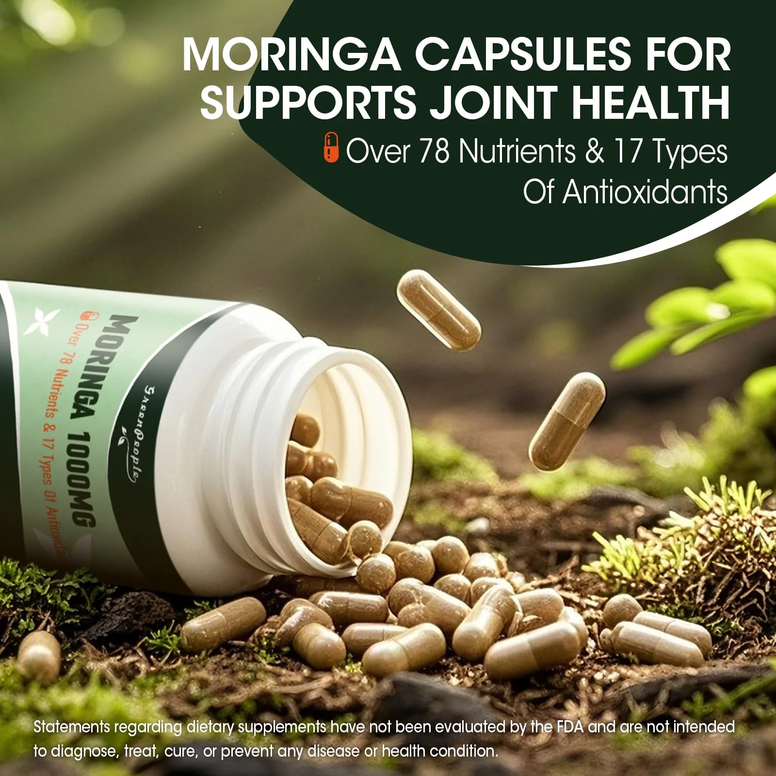 Liposomal Moringa Capsules 1500mg – 98% Absorption Superfood Supplement | Immune, Gut, Energy, Skin Support – 120 Vegan Capsules, Non-GMO - Image 3