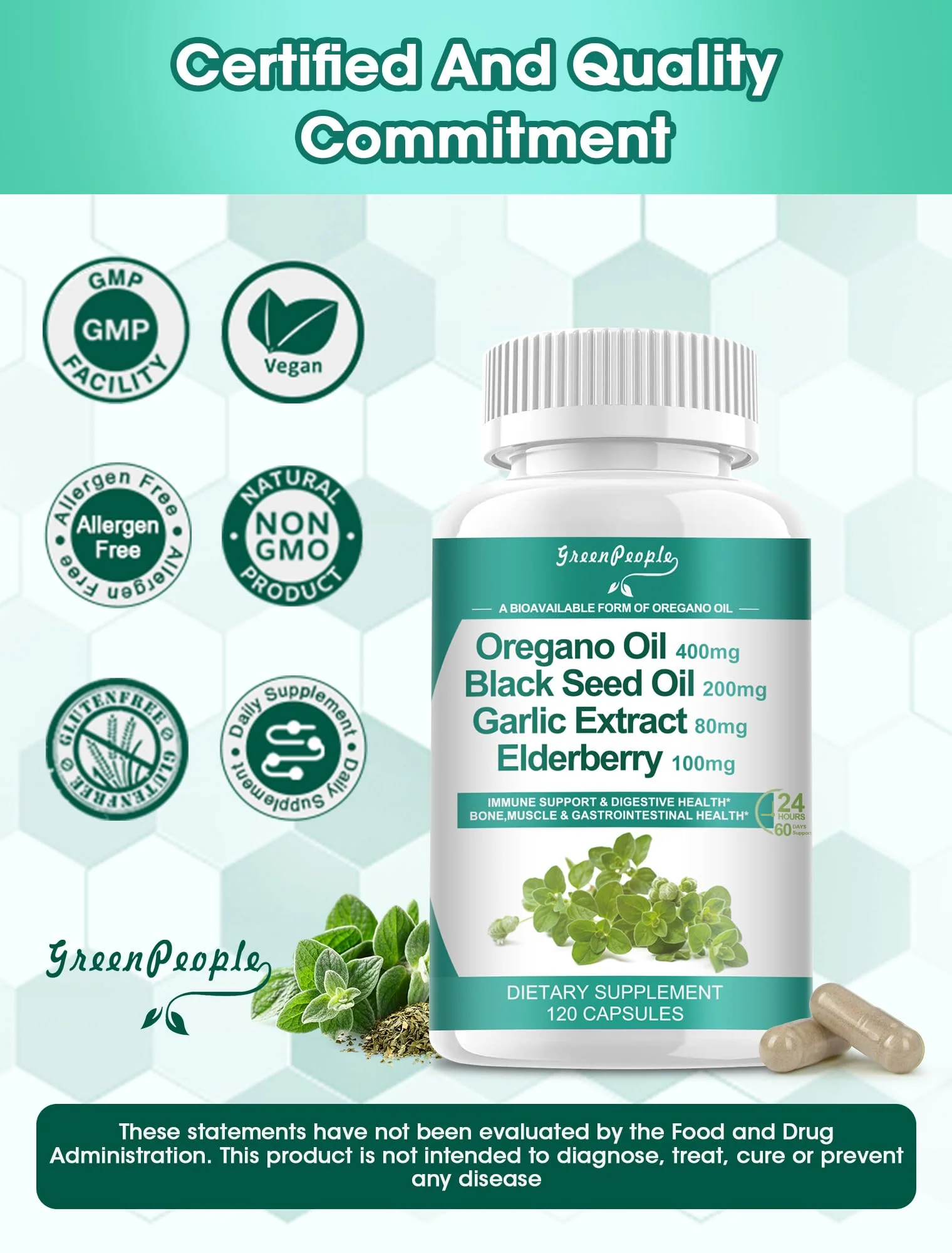 GreenPeople Organic Oregano Oil Complex – Immune & Digestive Support - Image 5