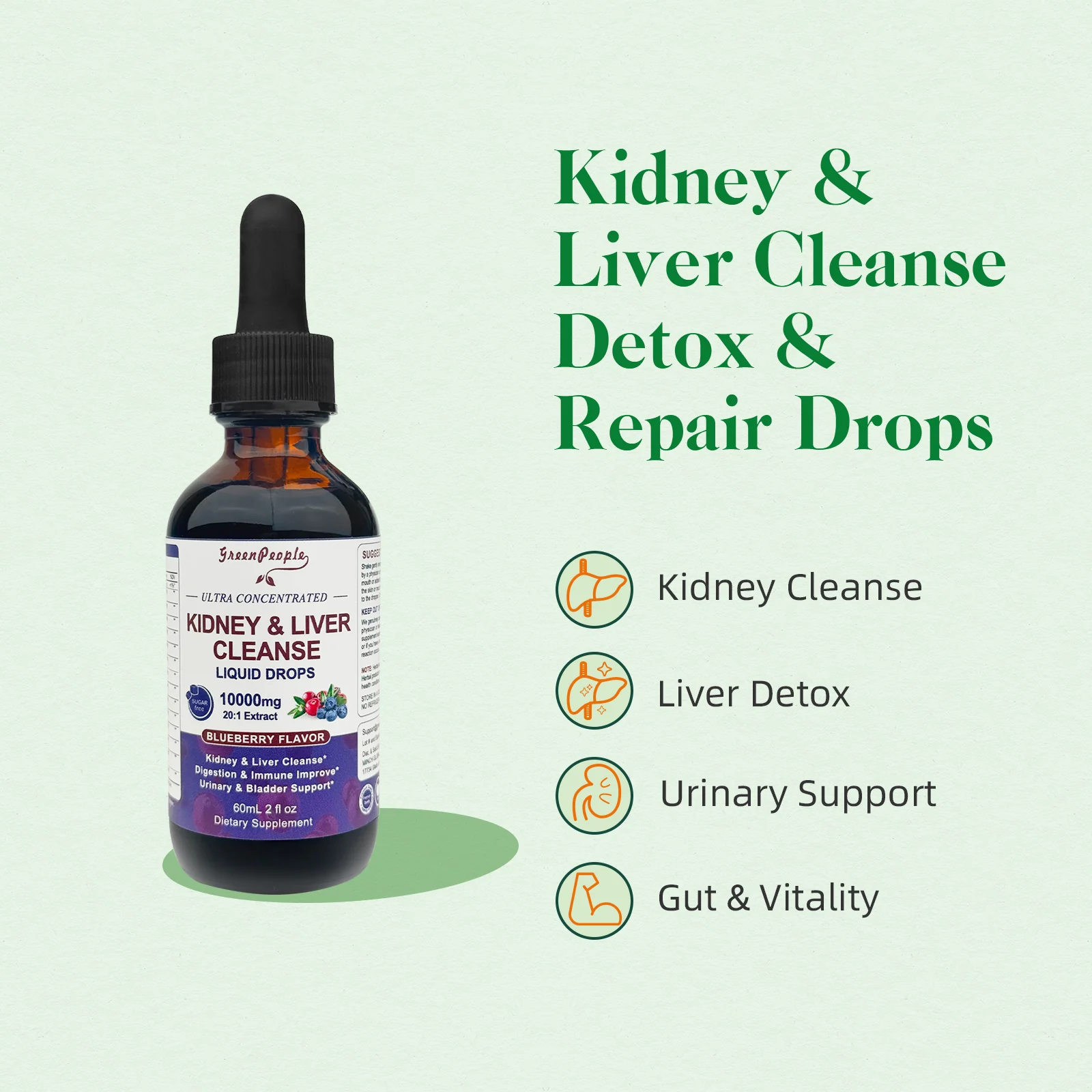 Kidney & Liver Cleanse Liquid Drops | 60ml - Image 4
