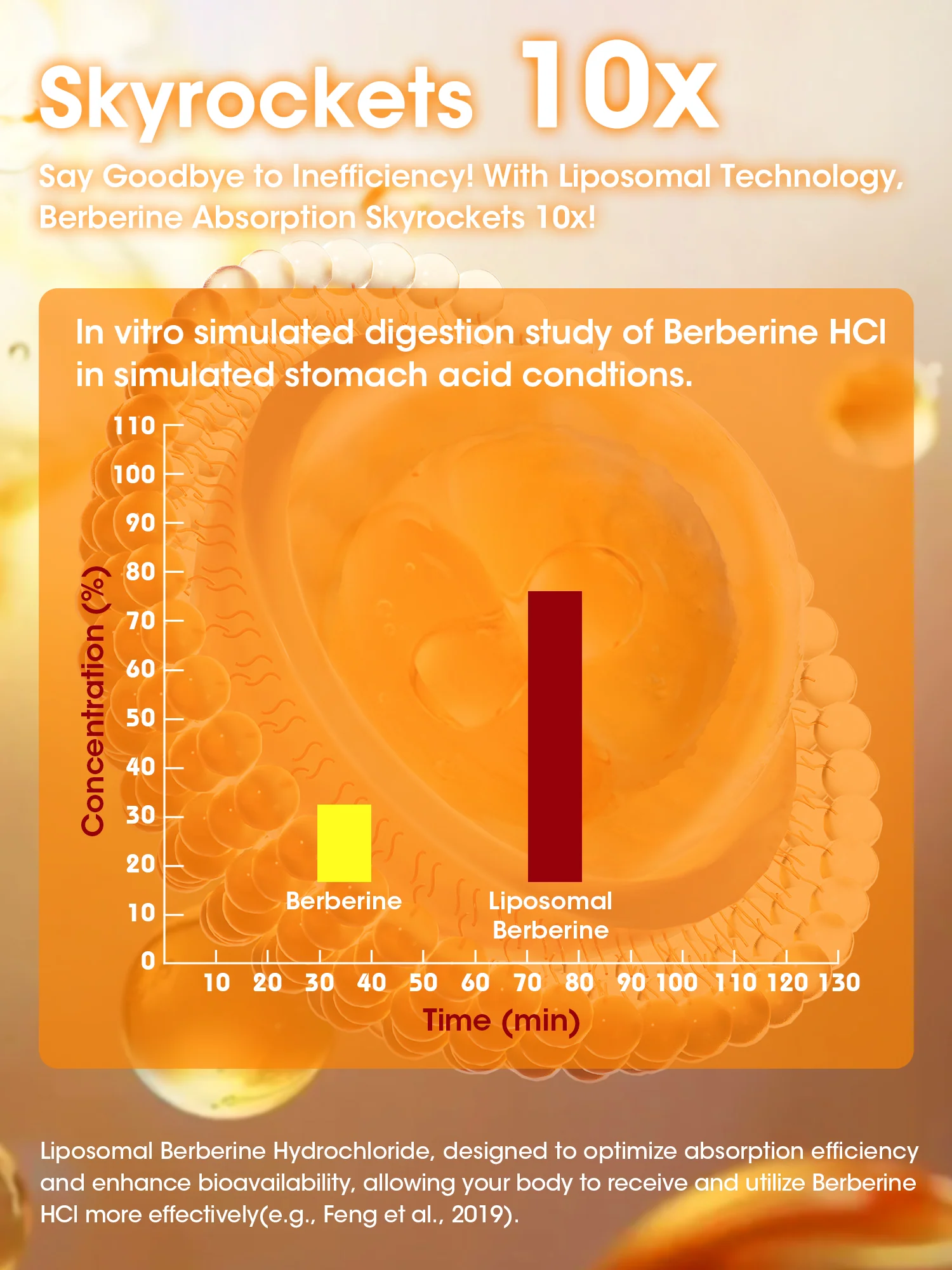Liposomal Berberine HCl 1300mg with Ceylon Cinnamon – High Absorption, AMPK & GLP-1 Activator – 60 Vegan Capsules - Image 9