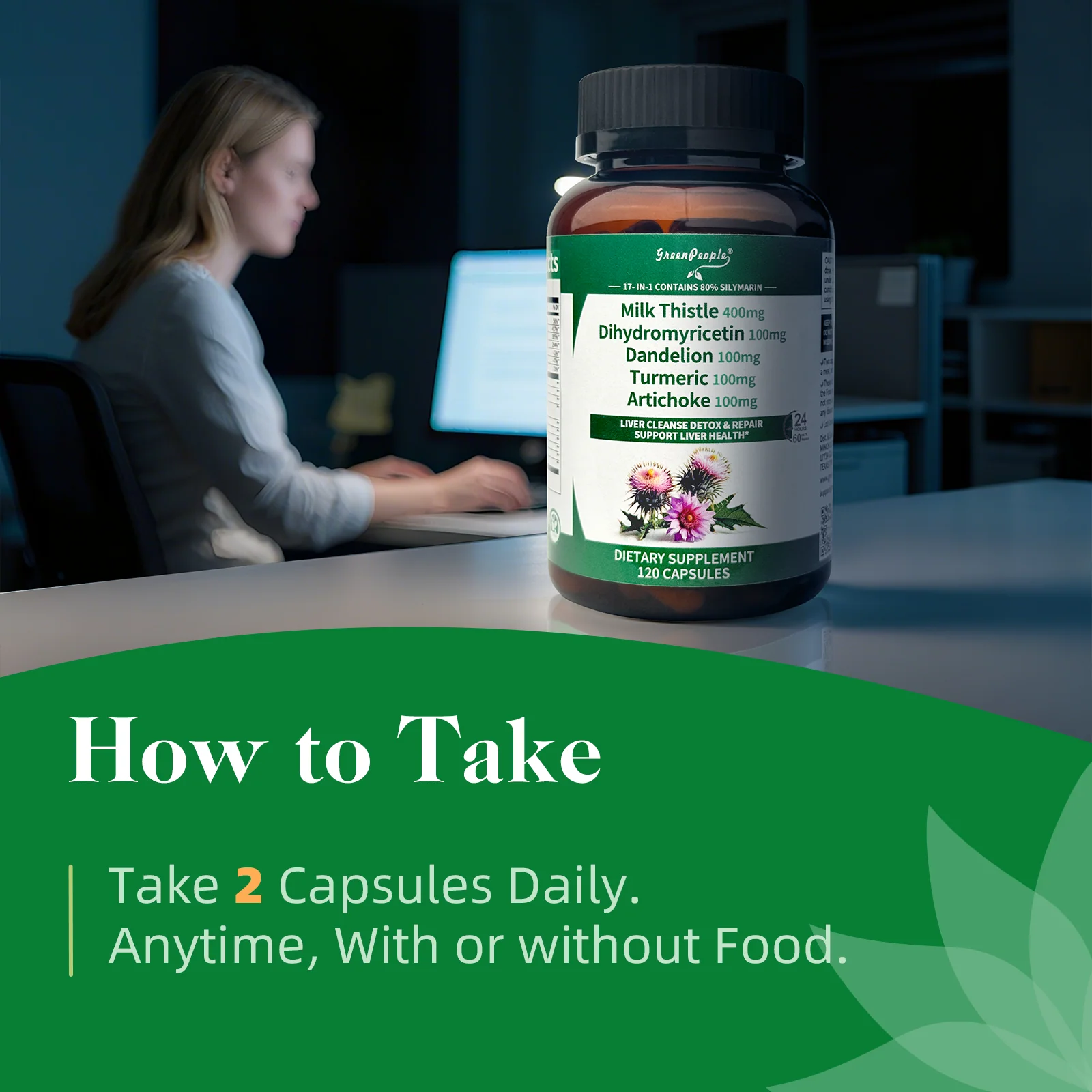 Liver Cleanse Detox & Repair – 30X Milk Thistle Extract (80% Silymarin) with Curcumin, Zinc & 17+ Liver Support Nutrients – 120 Vegan Capsules - Image 4