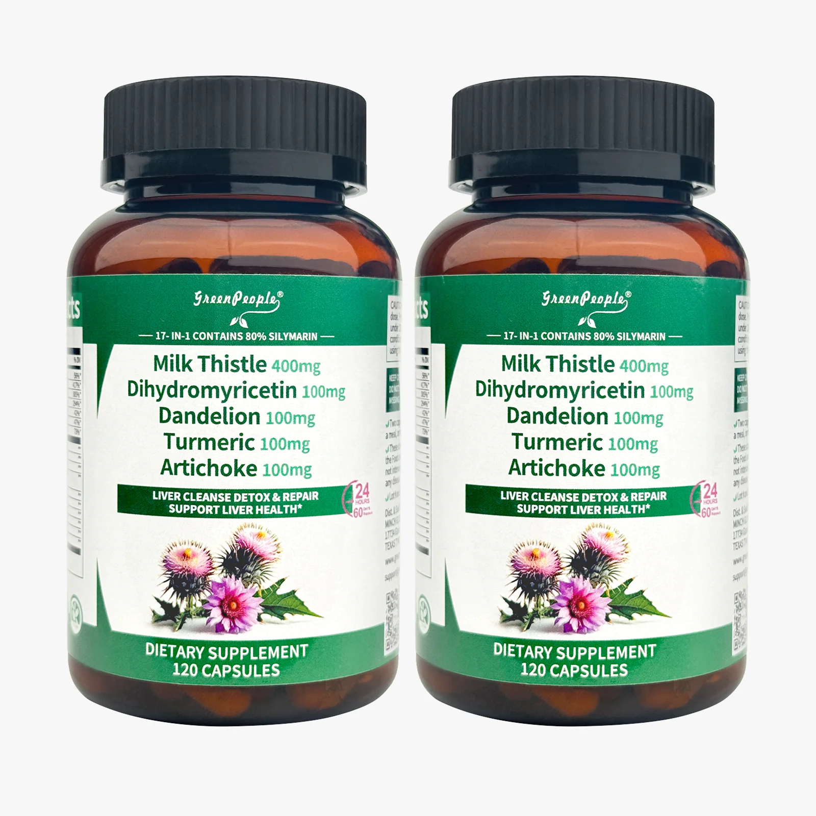 Liver Cleanse Detox & Repair – 30X Milk Thistle Extract (80% Silymarin) with Curcumin, Zinc & 17+ Liver Support Nutrients – 120 Vegan Capsules - Image 5