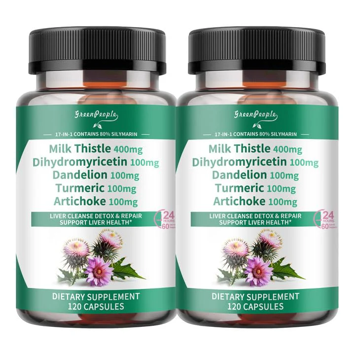Liver Cleanse Detox & Repair Capsules Supplement 120pcs - Image 8