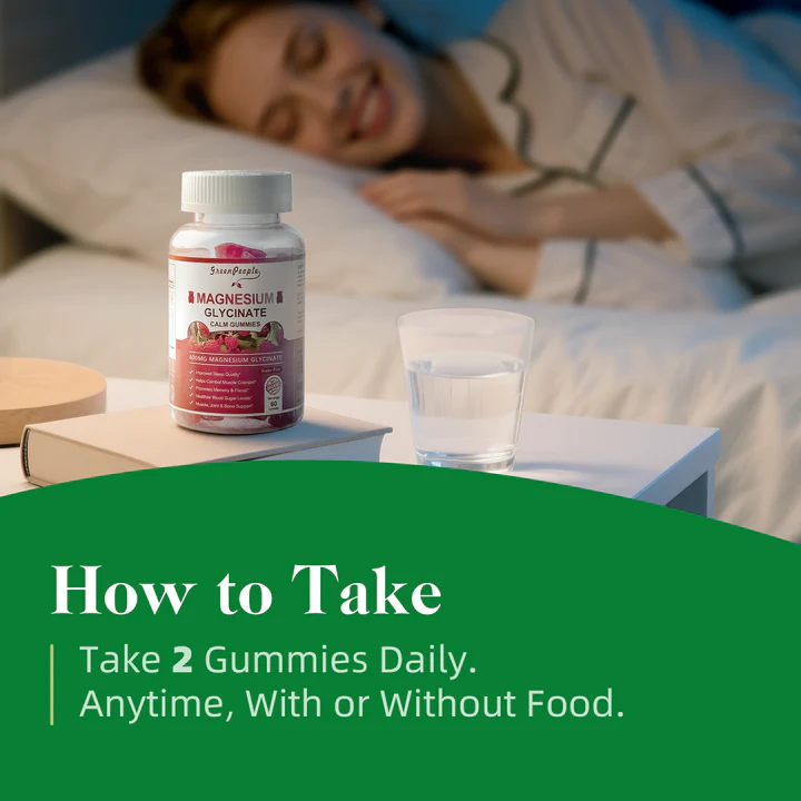 Magnesium Glycinate Gummies 400mg – Sleep Aid, Muscle & Nerve Support – Sugar-Free, Vegan Raspberry Flavor - Image 4