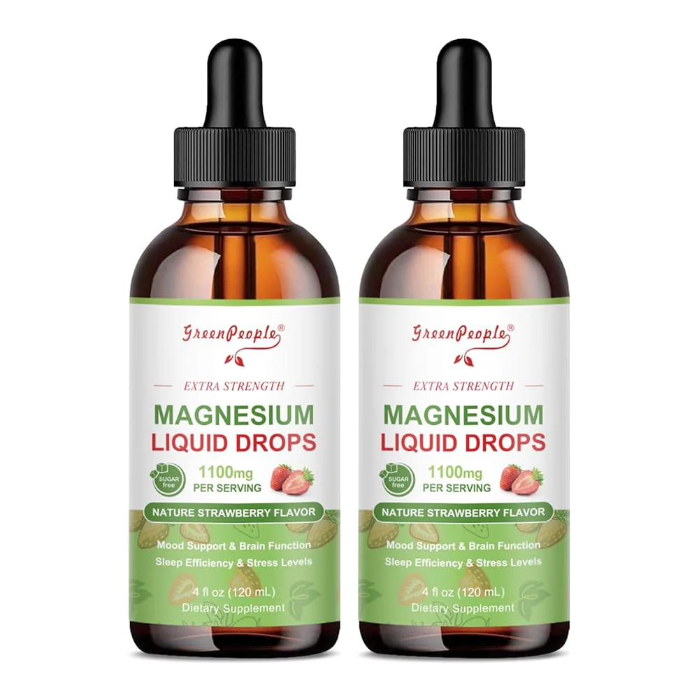 GreenPeople Magnesium Glycinate Liquid Drops – 17-in-1 High Absorption Magnesium for Sleep, Calm Mood & Daily Wellness, Strawberry Flavor - Image 11